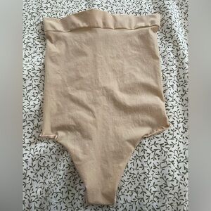 Skims Sculpting Thong Bodysuit Womens 3XL Clay High Waist Shapewear Nude New